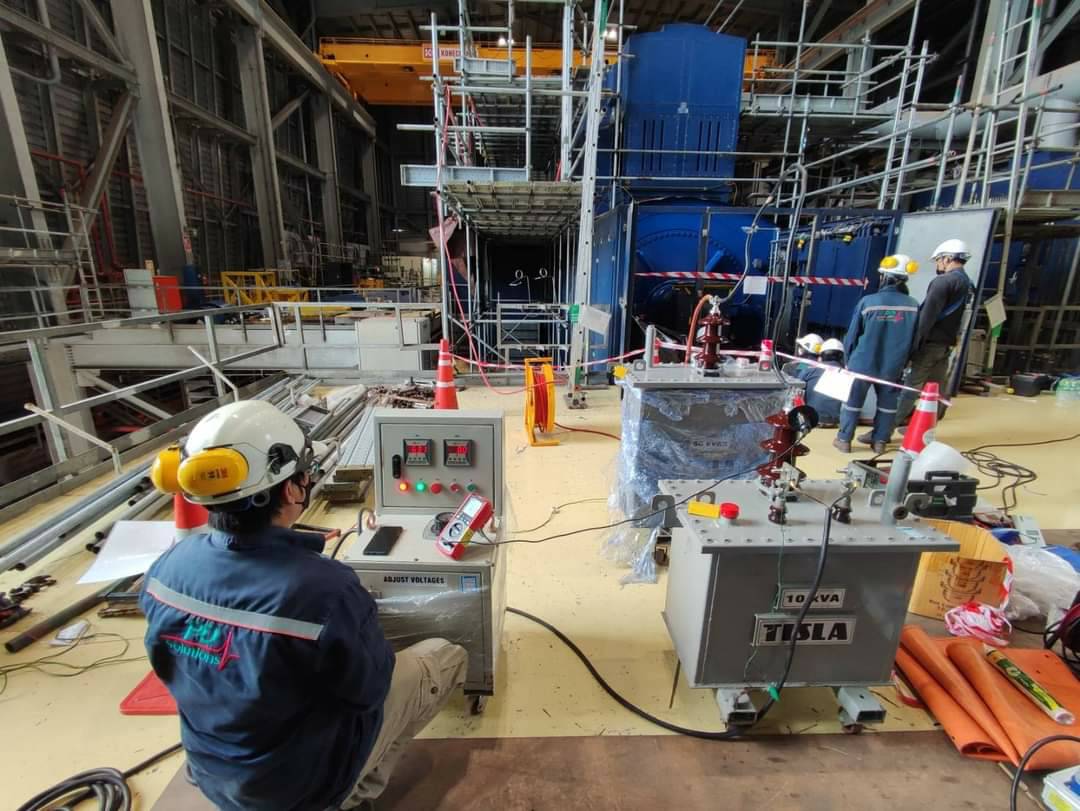 Offline PD Test for Generator 211 MVA